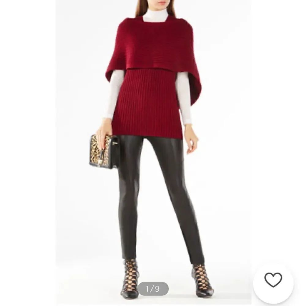 NWT BCBG MAXAZRIA Mariana Wool Party Style V-Neck/Crew Neck Sweater